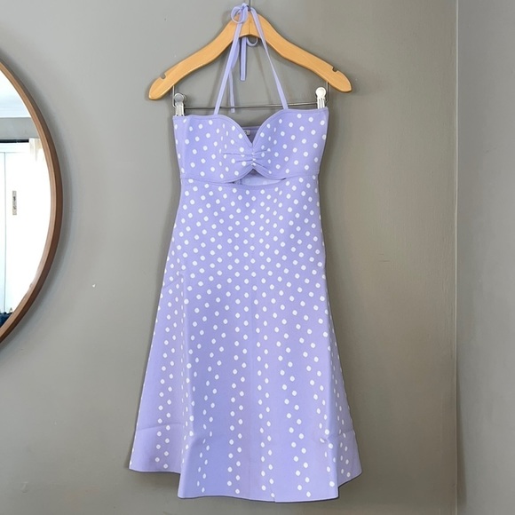 Revolve Ronny Kobo Purple Polka Dot Shila Dress Size XS - Picture 2 of 13